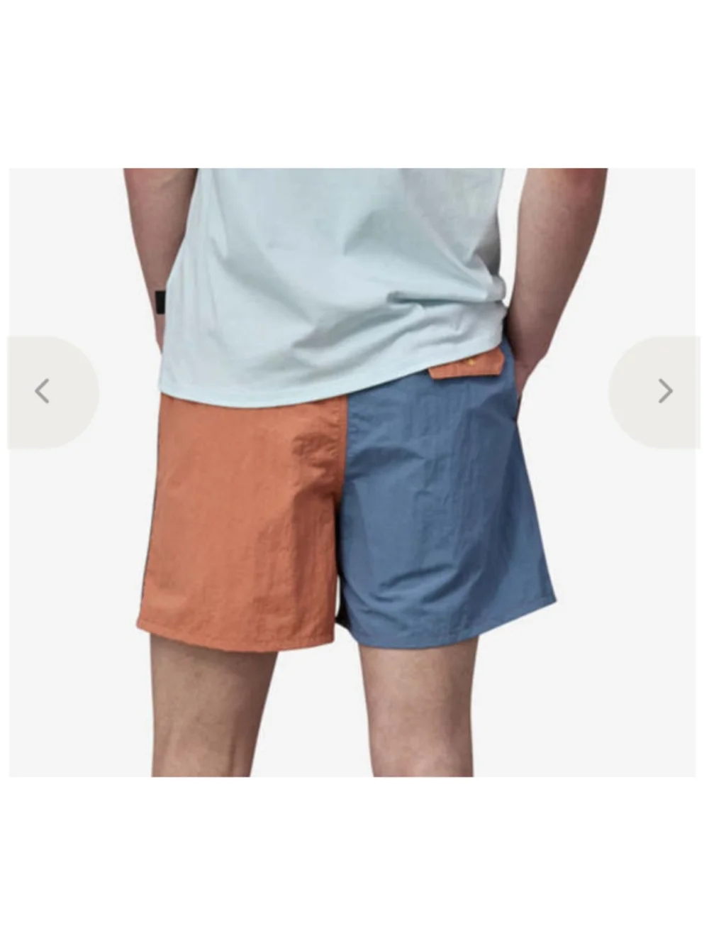 Patagonia Baggies Colorblock Shorts Men's M NWOT Blue Pink 5